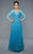 Lara Dresses - Ornate Lace Queen Anne A-Line Gown 32252 in Blue