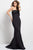 Jovani - Elegant Strapless Scuba Mermaid Gown 48476 in Black