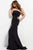 Jovani - Elegant Strapless Scuba Mermaid Gown 48476 in Black