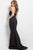 Jovani - Elegant Strapless Scuba Mermaid Gown 48476 in Black