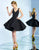 Ieena Duggal - 48478I Classic V-Neck Flutter A-line Dress