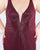 Mac Duggal Fabulouss - 4847F Beaded Deep V-neck Sheath Dress In Purple