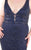 Mac Duggal Fabulouss - 4850F Beaded Plunging V-neck Sheath Dress in Blue
