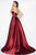 Mac Duggal - Black White Red Style 48519R in Red