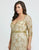 Mac Duggal Fabulouss - 4851F Gold Sequined V-Neck Trumpet Gown In Gold
