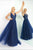 Ieena Duggal  - Sleeveless Gown Style 48564I in Blue
