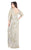 Mac Duggal - Beaded Bateau Sheath Evening Gown 4857F In Gray