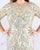 Mac Duggal Fabulouss - 4857F Beaded Bateau Sheath Dress In Silver