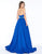 Cassandra Stone - 48599A Two Piece Jumpsuit Overskirt In Blue