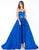 Cassandra Stone - 48599A Two Piece Jumpsuit Overskirt In Blue