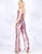 Cassandra Stone - 4864A Allover Sequin V Neckline Jumpsuit In Purple