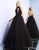 Ieena Duggal - 48716I Halter Choker Neckline Backless A-Line Gown In Black