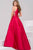 48270 High Neck Pleated Evening Gown