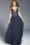 48737 Plunging V-Neck Beaded Chiffon Gown