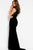 48738 Cap Sleeve Embroidered Mesh Bodice Gown