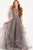 48739 Embellished Bateau A-line Dress