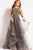48739 Embellished Bateau A-line Dress