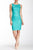 Sue Wong - Embellished Sheath Dress N5113 in Blue and Green