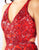 Cassandra Stone - 4875A Cutout Strappy Back V Neck Sequin Gown In Red