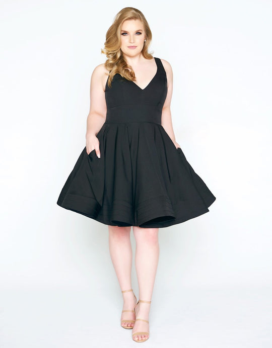 Mac Duggal - 48771F Sleeveless Wide Banded Empire Waist Cocktail Dress in Black