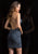 Scala - 48782 Fitted String Strapped Sequin Dress in Pebble