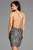 Scala - 48782 Fitted String Strapped Sequin Dress in Pebble