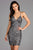 Scala - 48782 Fitted String Strapped Sequin Dress in Rouge
