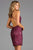 Scala - 48782 Fitted String Strapped Sequin Dress in Forest Green