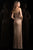 Scala - 48791 Sequined Sweetheart Bodice Long Sheath Gown In Neutral