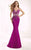 Tarik Ediz - 93029 Artisan Beaded Illusion Gown In Pink