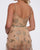 Cassandra Stone - 48815A Sleeveless Embellished V-neck A-line Dress In Gold