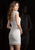 Scala - 48825 Cap Sleeve Beaded Short Dress In Neutral