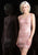 Scala - 48833 Sleeveless Floral Chevron Detailed Sheath Dress In Pink