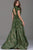 48860 Lace High Neck Ballgown
