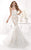 Tarik Ediz - mte92378 Strapless Ruched Trumpet Gown In White and Neutral