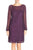 Taylor - Chiffon and Lace Short Dress 5923M in Purple