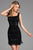 Scala - 48886 Sequined and Beaded Scoop Fitted Dress In Black
