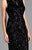 Scala - 48897ML Fully Sequined Jewel Neck Fitted Dress In Black
