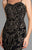 Scala - 48902 Fitted Sequined Sweetheart Cocktail Dress In Black