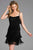 Scala - Beaded Fringe Scoop Sheath Dress 48914 In Black