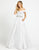Mac Duggal Evening - 48926D Embellished Off-Shoulder Satin Ballgown In White