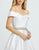 Mac Duggal Evening - 48926D Embellished Off-Shoulder Satin Ballgown In White