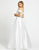 Mac Duggal Evening - 48926D Embellished Off-Shoulder Satin Ballgown In White