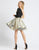 Ieena Duggal - 48929I Single Long Sleeve A-line Cocktail Dress In Black and Gold