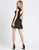 Ieena Duggal - 48931I Short Asymmetrical Ruffled A-Line Dress In Black