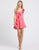 Ieena Duggal - 48931I Short Asymmetrical Ruffled A-Line Dress In Pink