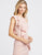 Ieena Duggal - 48932I Ruffled Jewel Neck Sheath Dress In Pink