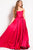 48941 Strapless Ribbon Accented Ballgown