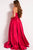 48941 Strapless Ribbon Accented Ballgown