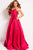 48941 Strapless Ribbon Accented Ballgown